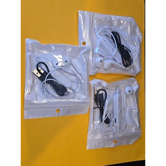 3 pcs Earbuds Bluetooth Headphones for cellphones Ear Buds earphones Wholesale - Picture 1 of 3